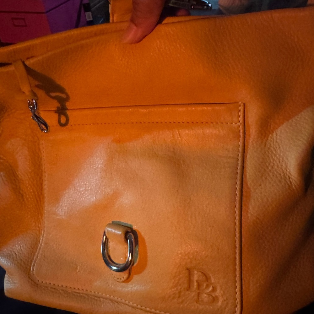 Dooney & Bourke Tan Leather Shoulder Bag